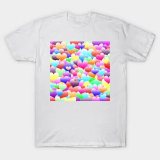 Bubble Hearts Dark T-Shirt